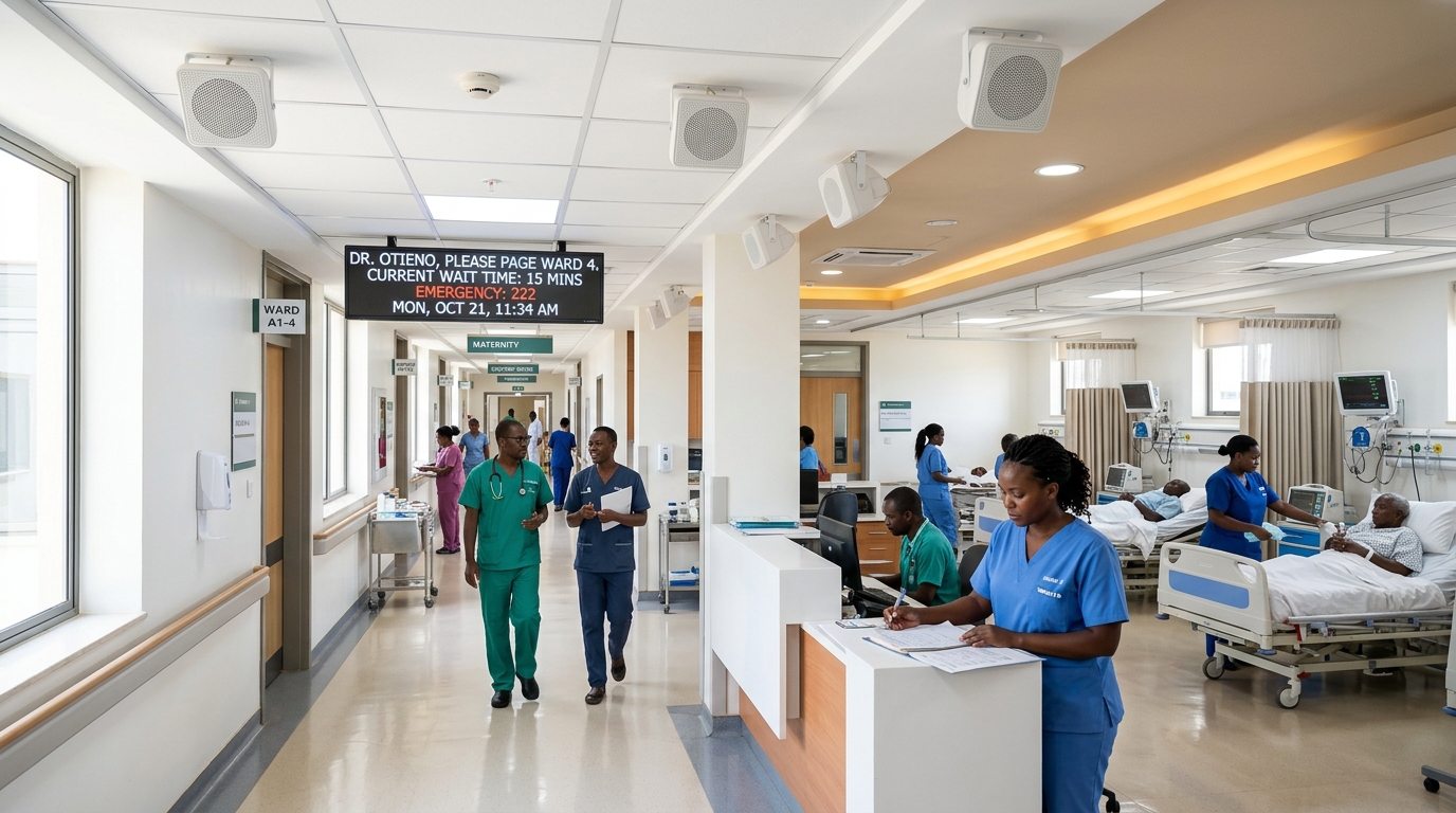 Hospital Paging & PA System — Nairobi Hospital